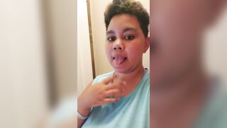 Got to lick the titty then my step daddy came in and gave me smth more excellent