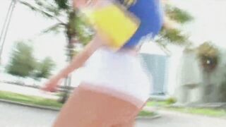 Ribald Lalin girl bitch with breathtaking round butt get screwed from behind