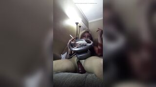 Ebony costume twat otgam