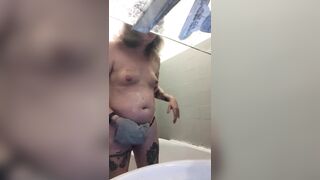 Shower and treatments. But out of sexy water