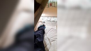 webcam in step sons room guess what I caught!