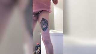 Even in my washroom my snatch wishes a shlong