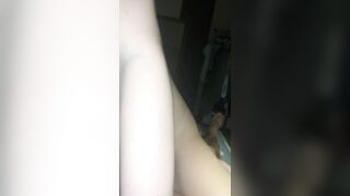 sliding my cunt on his schlong and put a fucking-rubber on and riding my pleasant little unshaved vagina whilst kissin