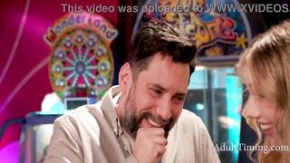 Cute Teenie Golden-haired Stepdaughter Deepthroats Stepdads Dick Outdoor