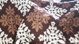 My shy serf gal licks and screws my cunt in a mask and underneath a blanket - Lesbo_illusion