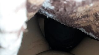 My shy serf gal licks and screws my cunt in a mask and underneath a blanket - Lesbo_illusion