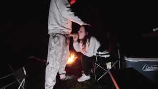 Wife Bent Over and Used Outside at Camp Trying to get Caught
