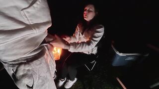 Wife Bent Over and Used Outside at Camp Trying to get Caught