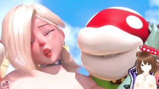 Princess Peach from Super Mario Bros has a group sex - Jazziuu