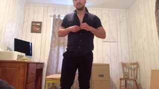 Biggest dick stud disrobe tease