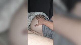 Step mamma butt get slapped by step son in nature's garb in daybed near her butt