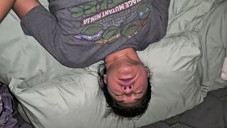 Island cutie woken up by roomate and creampied