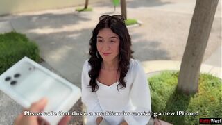 Will a stranger angel acquiesce to a Public Cumwalk for a fresh iPhone?