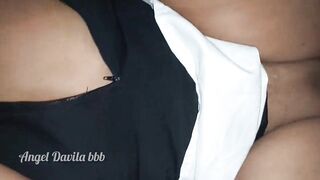 Ebony shlong bang large cunt