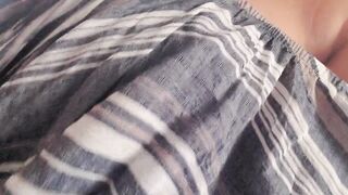 Letting my boss suck on my titties at work