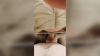 Blond whore suck cuck