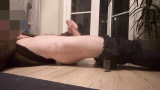 TEASER: Large penis masturbated by the balcony until cumming over myself. Clip out nineteen/11/24