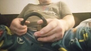 Wanking till giant precum load