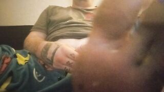 Wanking till giant precum load