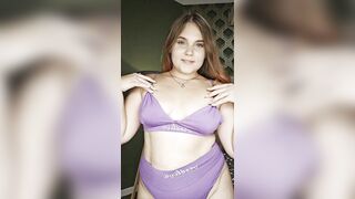 glamorous angel demoing her boobs.