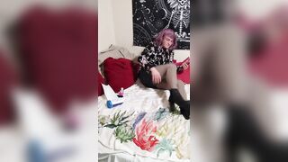 precious whore : sissy feels lascivious in nylon hose
