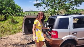 A pair goes camping on Halloween and his wife ends up being banged by the .