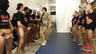 Teaser - GGG John Thompson - Ukrainian whore goes wild with so many jocks