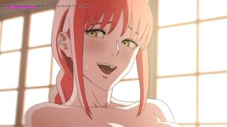 Makima Hardcore Sex On The Table At Office - Manga