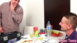 Taut T-girl Mariana Lins Gets Double Permeated