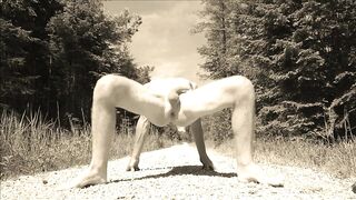 Andys Pork Knuckle Gymnastic in Nature Mai 2022 erotic Training Outdoor