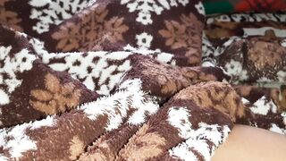 I masturbate with a sex-toy underneath the blanket so that my stepmother lying next to me doesn’t hear