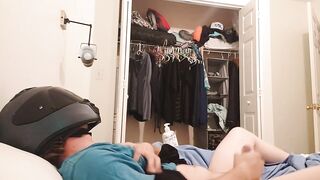 Lustful biker tranny jerks off for u in mini petticoat (try not to cum)