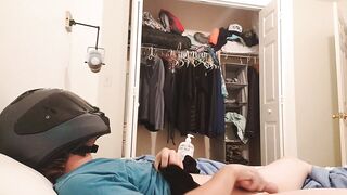 Lustful biker tranny jerks off for u in mini petticoat (try not to cum)