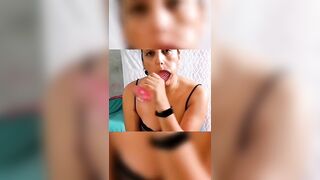 Sucking and riding love my large butt