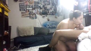 cHEATING THOT gOBBLES SCHLONG N rIDES large butt