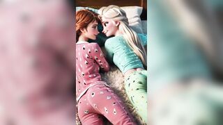 Frozen Sisters in Pajama Magic