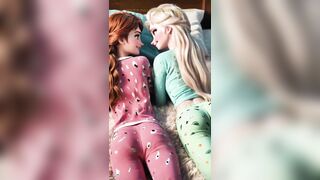 Frozen Sisters in Pajama Magic