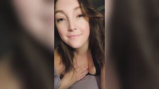 Girlfriend Rubs Her Titties For U