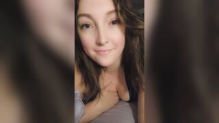 Girlfriend Rubs Her Titties For U