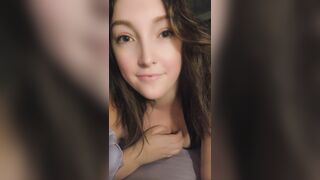 Girlfriend Rubs Her Titties For U