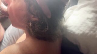 Naturally marvelous wife, morning hand job, feet large titties, facial, great dong sucking