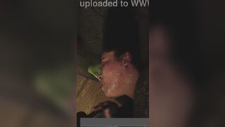 large titty snow bunny gives soppy oral sex