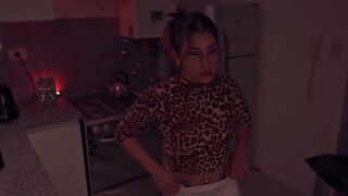 I invited my stepsister over to see a video and the bitch ended up sucking my jock.