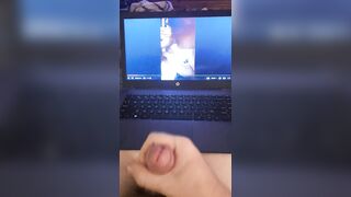 Me stroking and cumming to porn on pornhub pt.two