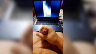 Me stroking to pornhub movie scene