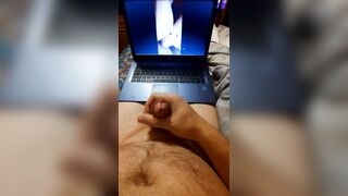Me stroking to pornhub movie scene