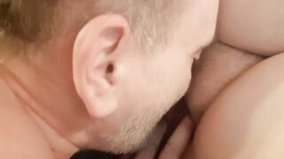 Wife gets her twat licked and fingered then screwed