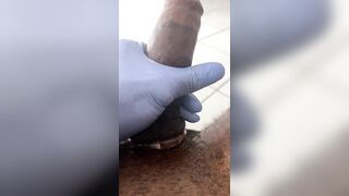 Edging with my glove