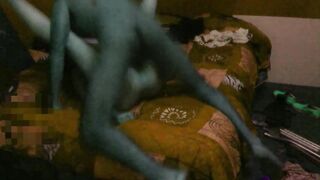 My brother-in-law hides beneath the daybed and bangs me at dawn