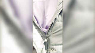 mother I'd like to fuck has no brassiere in exhibitionist dare